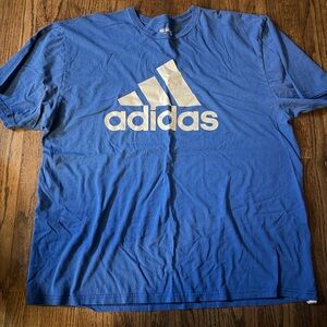 Adidas Men's Short Sleeve Blue Tee